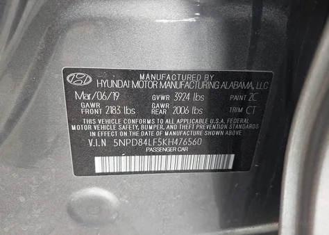 5NPD84LF5KH476560